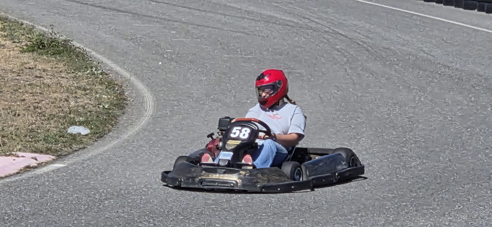 Kart número 58 en pista