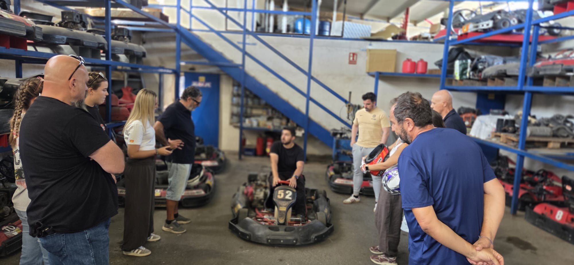 Reunión de participantes antes de la carrera